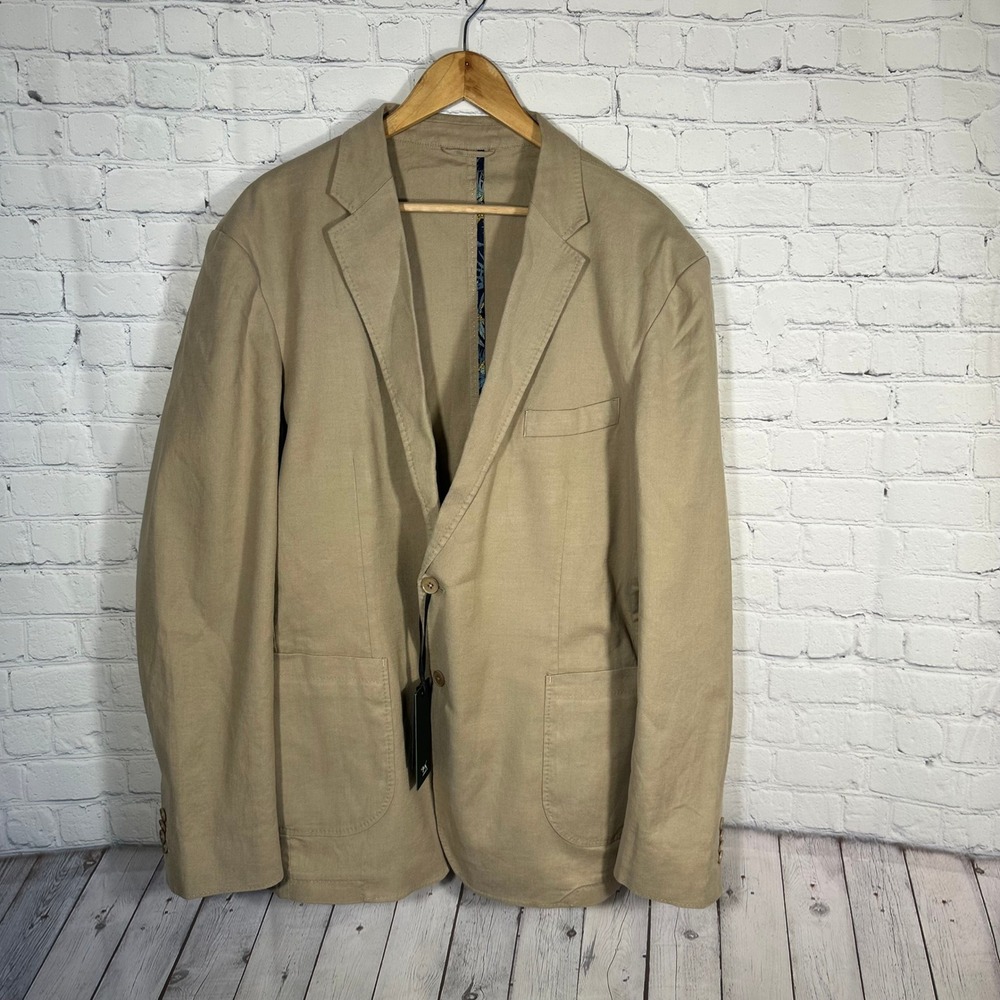 NEW Rodd & Gunn Golden Court SF Jacket Khaki Linen Blend Blazer Mens XXXL $398